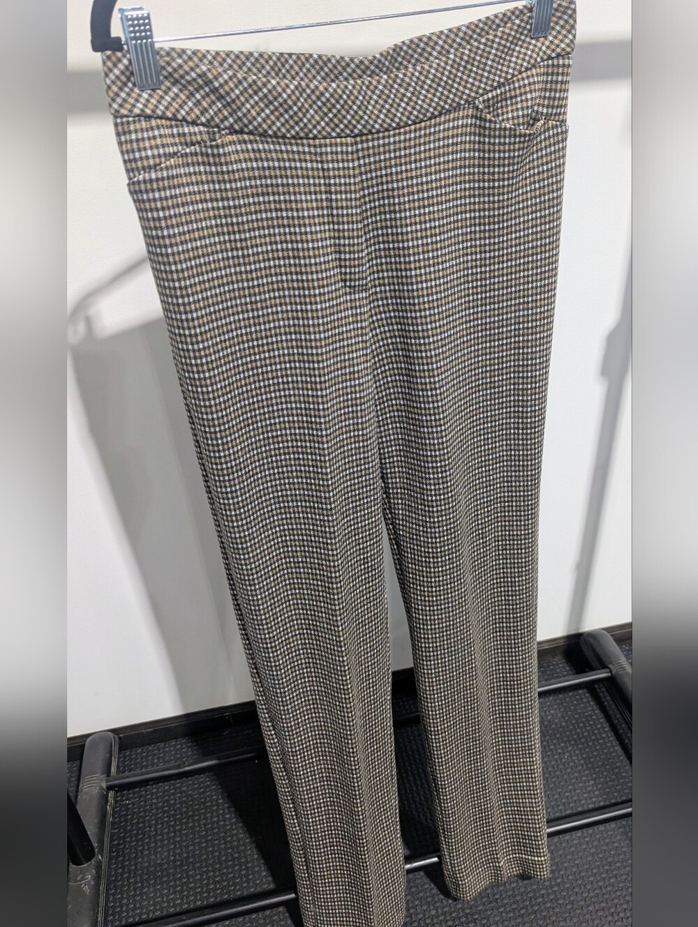 J. Jill Black and Cream Houndstooth Skinny Tall Pants